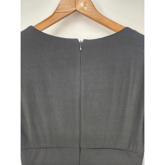 White House Black Market Black Midi Bodycon Dress Women's Size 10 - Picture 5 of 10